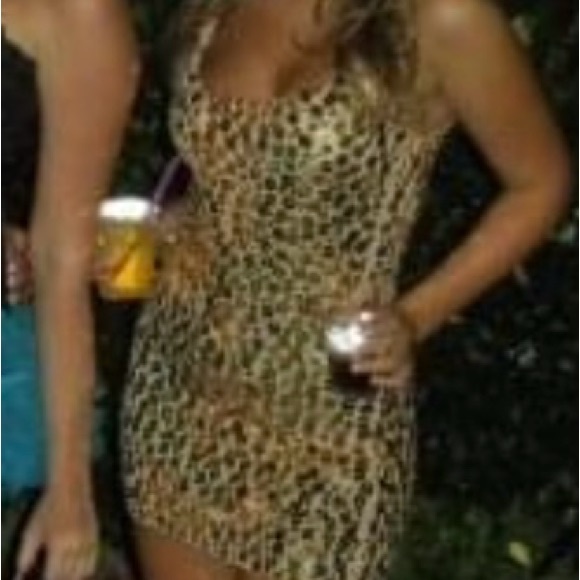 Gold Bebe dress worn Once - Picture 2 of 3